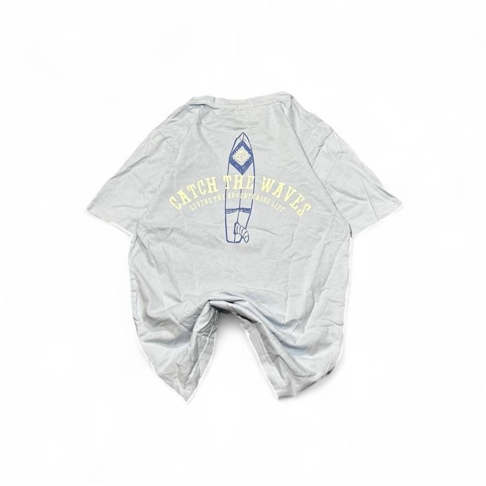 Catch the waves light grey tshirt